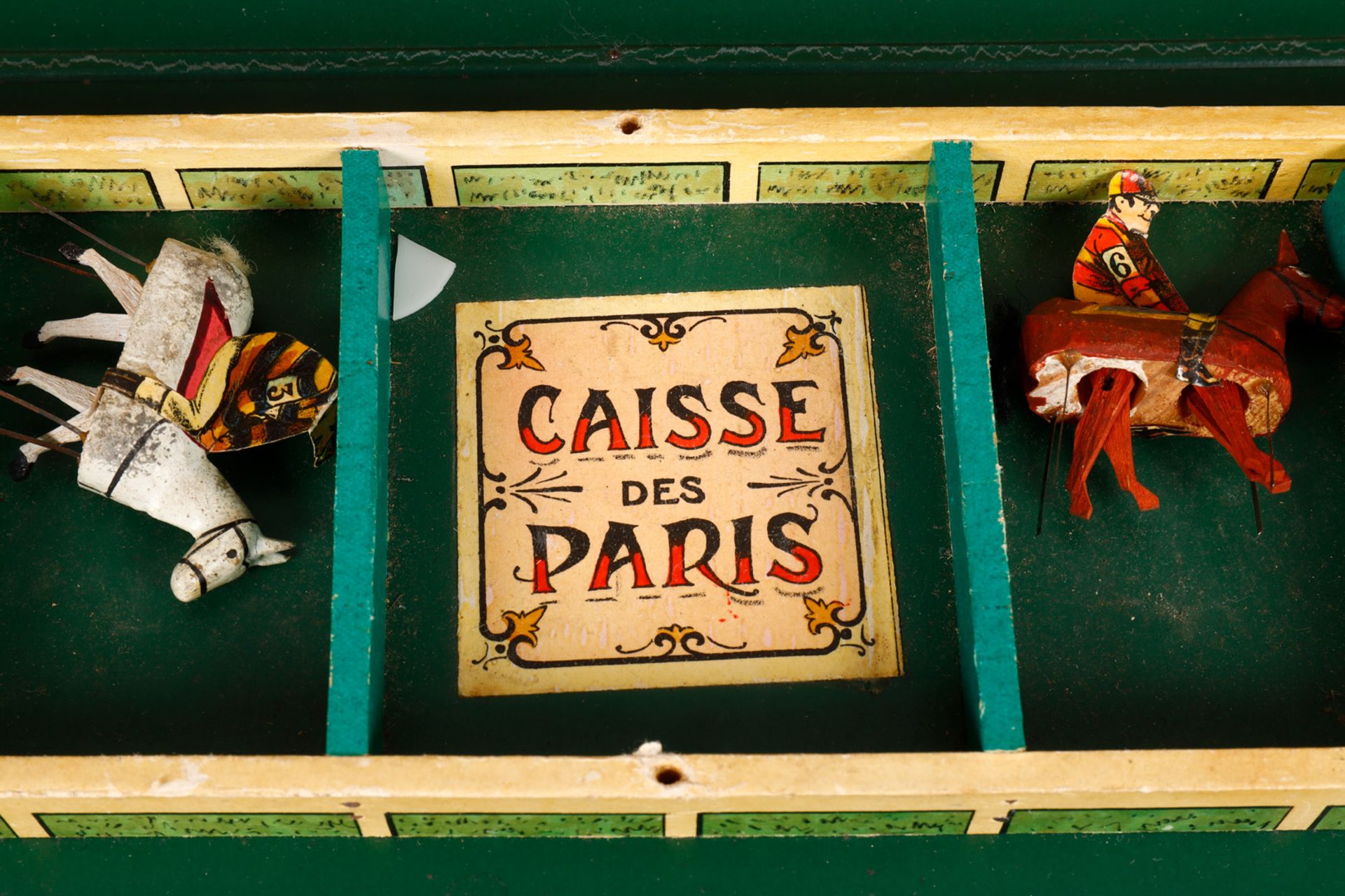 Saussine Pferdewettrennspiel, Paris ”La Course de Chevaux”, um 1900, mit Spielplan und schönem - Image 4 of 9