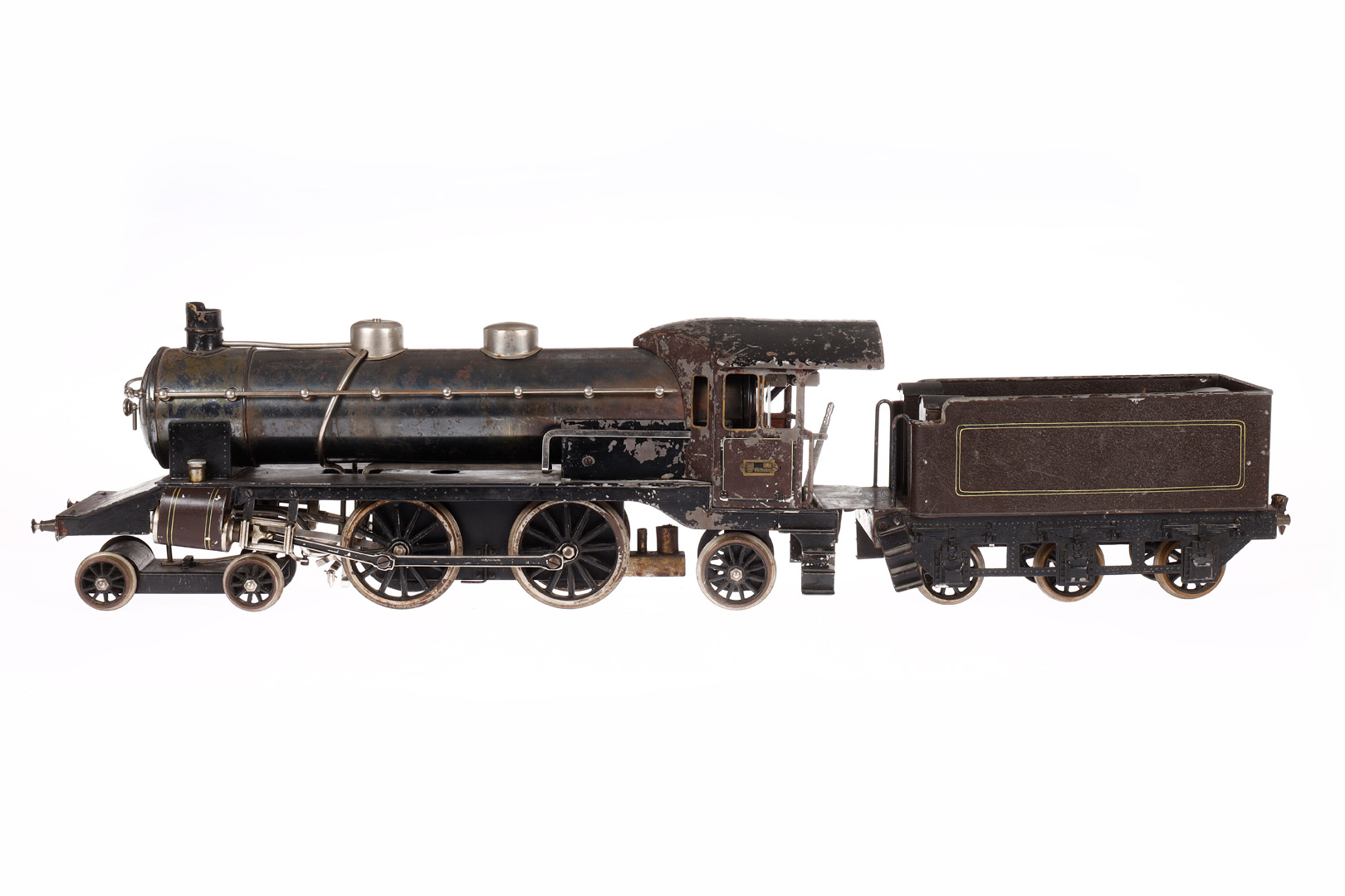 Märklin große 2-B-1 Dampflok ECE 4023, mit 3-A Tender, Spur 3, spiritusbetrieben, braun - Image 5 of 9