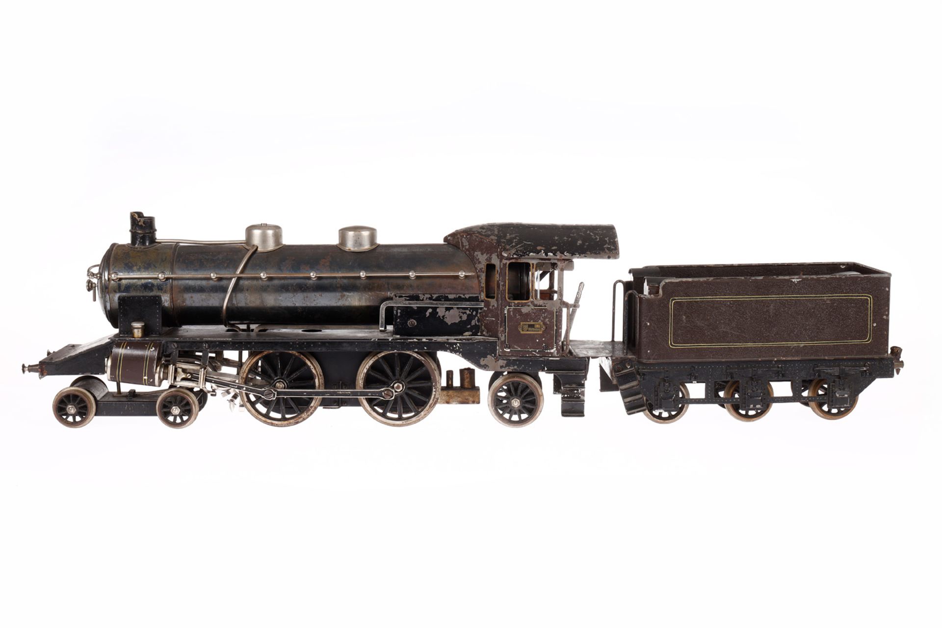 Märklin große 2-B-1 Dampflok ECE 4023, mit 3-A Tender, Spur 3, spiritusbetrieben, braun - Bild 5 aus 9