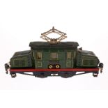 Märklin E-Lok RV 66/12920, Spur 0, elektr., grün, mit 2 el. bel. Stirnlampen, Rotbereich