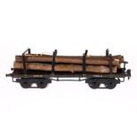 Märklin Rungenwagen 2933, Spur 1, HL, tw nachlackiert, NV und ergänzt, L 31, Z 4