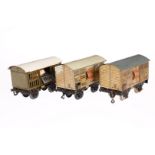 3 Bing Güterwagen, Spur 0, CL, LS, L 13,5, Z 4