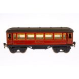 Märklin Mitropa Speisewagen 1886, Spur 1, CL, mit 4 AT und Gussrädern, 2 Treppen fehlen, LS und