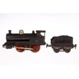 Märklin B-Dampflok 326, Spur 1, elektr., schwarz, mit fremdem Motor, NV, tw nachlackiert, Z 3