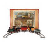 Märklin Zugpackung, mit 5-teiligem frühen Spur 0-Zug, HL, mit A-1 Dampflok 1020, nur vorwärts,