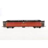 Elettren Postwagen ”PLM 557”, Spur 0, rot/schwarz, mit Beleuchtung, 1993 limit. Auflage 034,