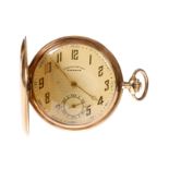 Gold-Herrensavonette ”Chronometre Primator”, 2 Deckel 585 gestempelt, 250702, Kompensationsunruh,