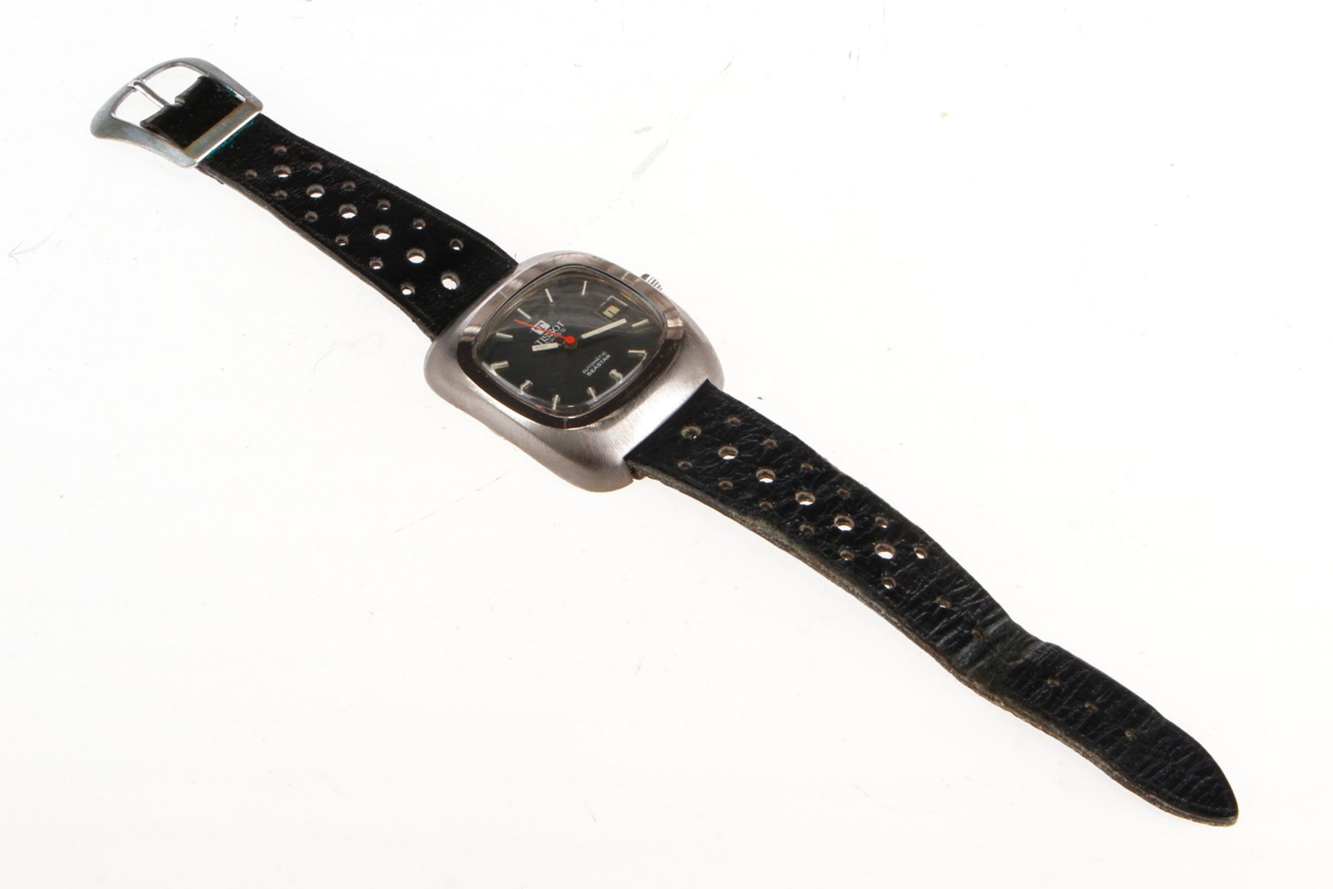 Tissot Herrenarmbanduhr, Automatic, Seastar Suisse, 70er Jahre, Edelstahl, gebürstet, mit Datum,