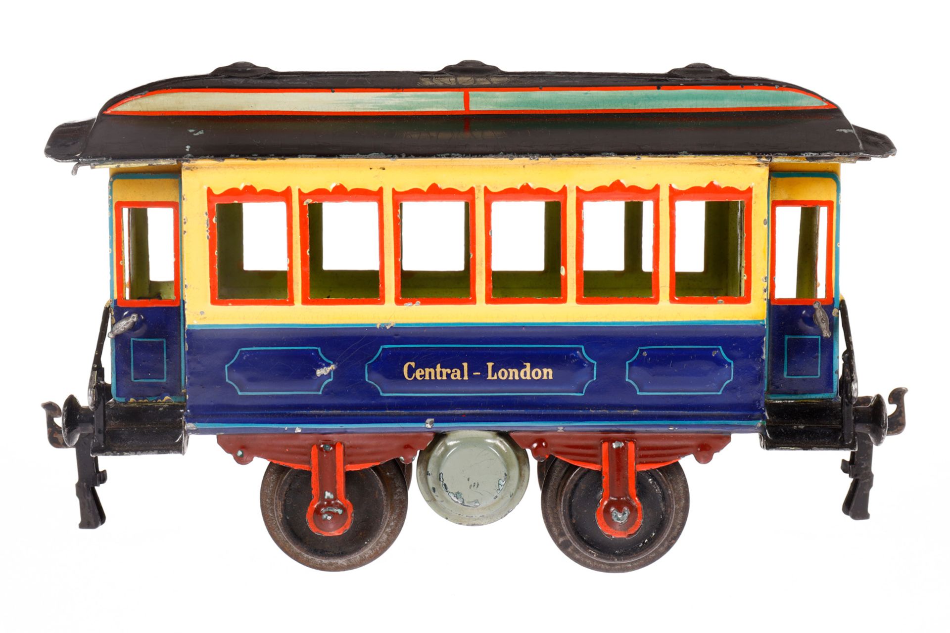 Märklin englischer Durchgangswagen 1821 ”Central-London”, Spur 1, uralt, HL, querliegende