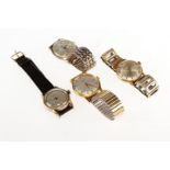 4 Herrenarmbanduhren, Automatic, 60er Jahre, 2 mit Datum, ”Sorna Heloisa Provita” und Kienzle ”