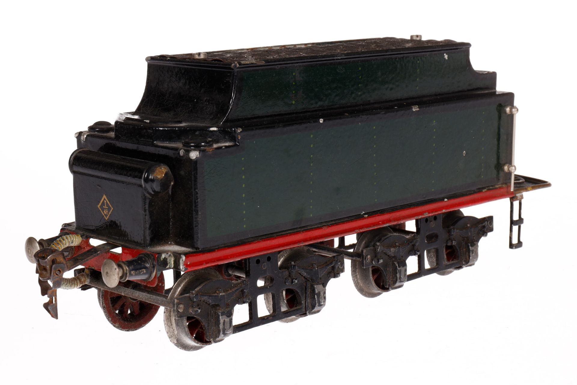 Märklin 2-C-1 Dampflok HR 64/13021, mit 4A-Tender, Spur 1, elektr., grün, HL, Galeriestangen, 2 - Image 6 of 6