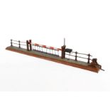 Märklin Schranke, uralt, HL, ohne Schild, LS und gealterter Lack, L 50,5, Z 3