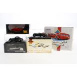 6 versch. Modellfahrzeuge, 1:43, darunter Corgi und Matchbox, tw in besch. und NV OK´s, sonst Z 1-2