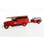 Märklin Feuerwehr-LKW 19035, rot, mit Schlüssel, L 66, OK, Z 1-2
