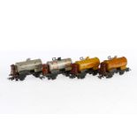 4 Märklin Kesselwagen, Spur H0, Blech, LS, NV, Z 3