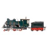 Märklin 2-B PLM-Dampflok CV 4020 ”Coupé Vent”, mit 3A-Tender, uralt, Spur 0, HL,