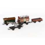 5 Märklin Güterwagen, Spur H0, Blech, LS, Z 3