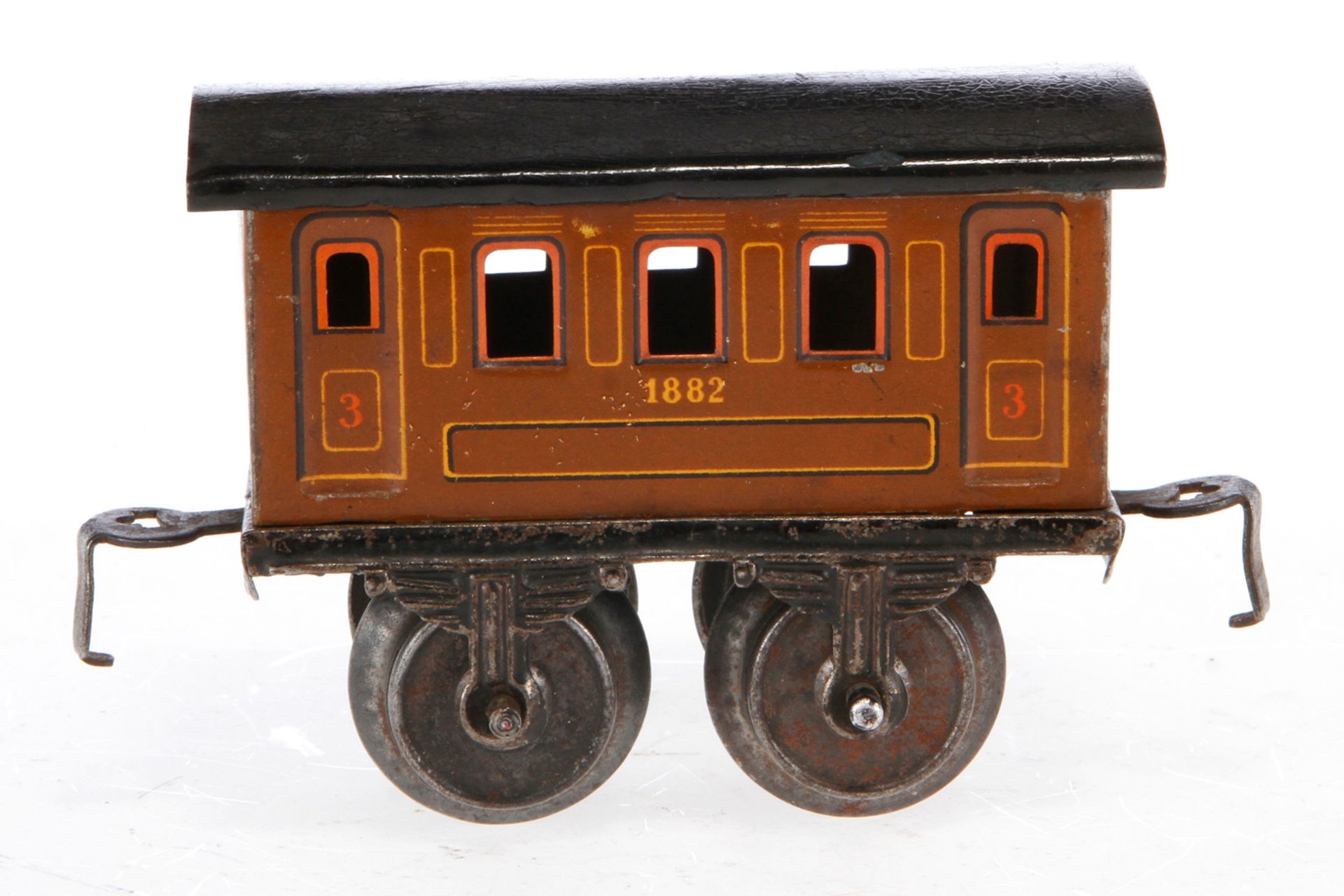 Märklin Personenwagen 1882, Spur 0, CL, mit Exportkupplungen, LS, L 8, Z 3