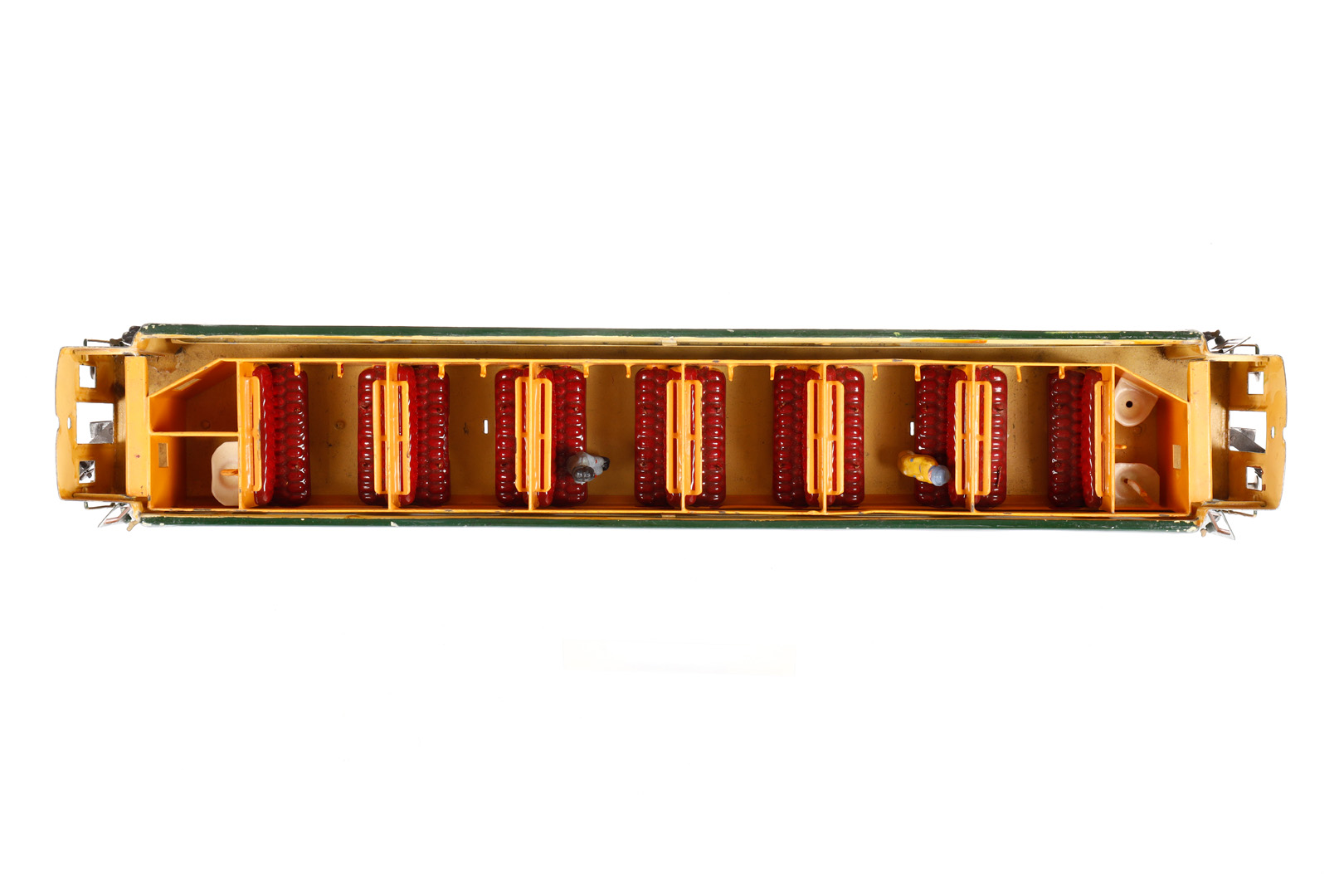 Märklin Personenwagen 1945 G, Spur 1, HL, mit Inneneinrichtung, 4 AT, 4A-Gussräder, dazu 2 - Image 5 of 5