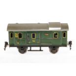 Märklin Gepäckwagen 1728, Spur 0, CL, mit 2 ST, Bohrungen im Unterboden für Pfeifeinrichtungen, LS