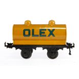 Bing Olex Kesselwagen, Spur 1, gelb, CL, LS, L 19,5, Z 4