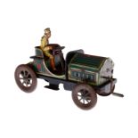 Hessmobil 2-Sitzer, CL, mit Fahrerfigur, Schwungradantrieb def., Gebrauchs- und Alterungsspuren, L