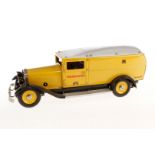 Märklin Postauto 1990, gelb, mit Zertifiakt, ohne Schlüssel, Alterungsspuren, L 37, OK, Z 2