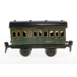 Märklin Abteilwagen 1864, Spur 0, CL, mit 6 AT, Schwarzbereiche rest., LS, L 14,5, Z 3