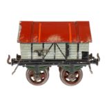 Bing Zementwagen, Spur 1, uralt, HL, 2A-Gussräder, kleine LS, L 13, Z 2