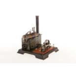 Märklin liegende Dampfmaschine 4136/5, patinierter Kessel, KD 5, mit Armaturen, feststehender