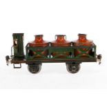 Märklin Säurewagen 1990, Spur 1, HL, mit 3 Behältern und BRH, Bremserhausdach nachlackiert, LS und