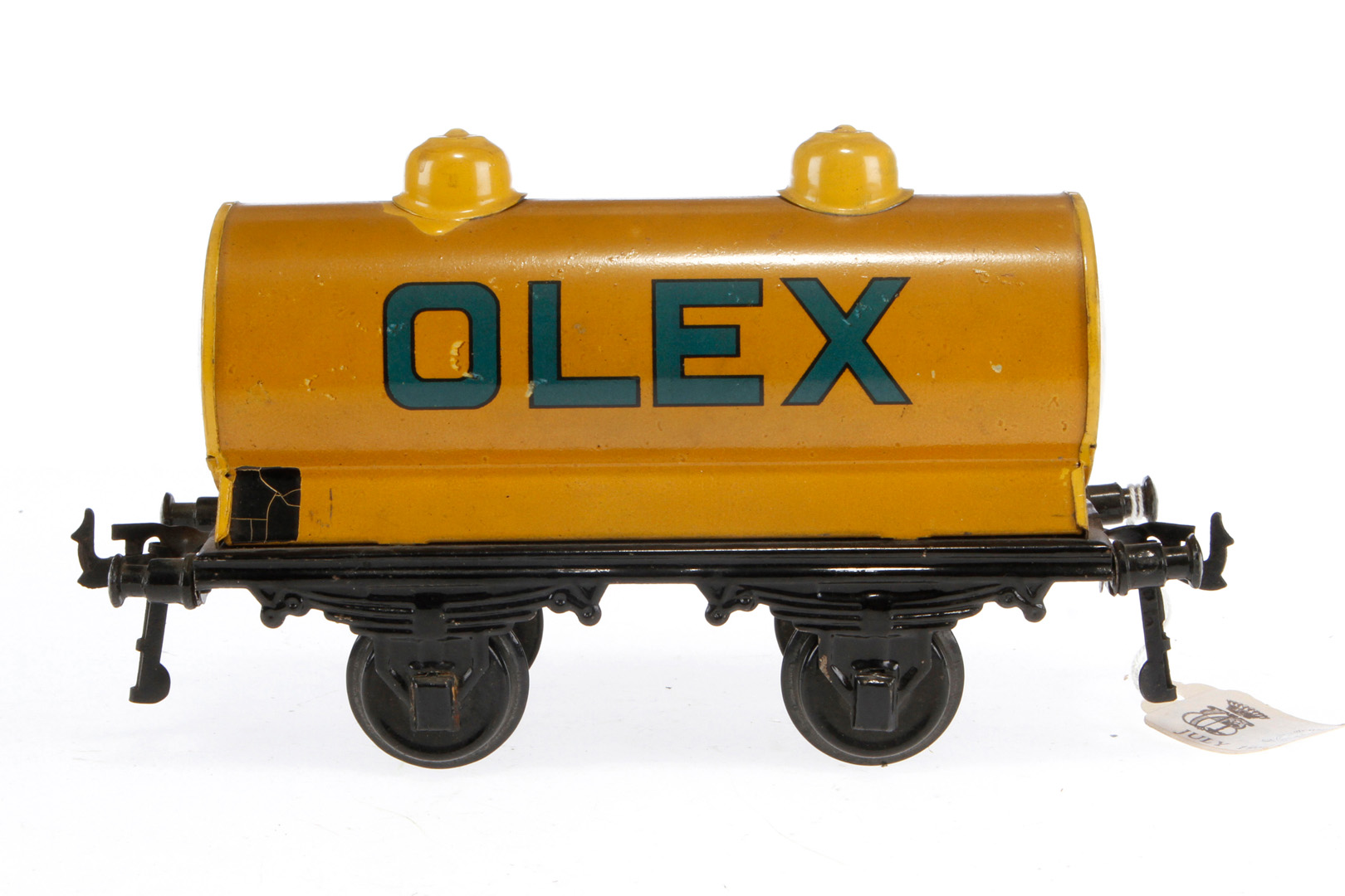 Bing Olex Kesselwagen, Spur 1, gelb, CL, LS, L 19,5, sonst noch Z 2-3