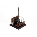 Doll Dampfmaschine, liegender Messingkessel, KD 6,2, mit Brenner, Armaturen, feststehendem