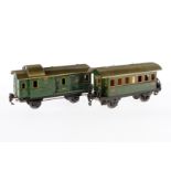 Märklin Personen- und Gepäckwagen 1807/1808, Spur 0, CL, LS, L 18,5, Z 3