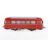 Märklin Schienebus-Anhänger DB 800 B, Spur H0, rot, Alterungsspuren, im leicht besch. OK, Z 2-3