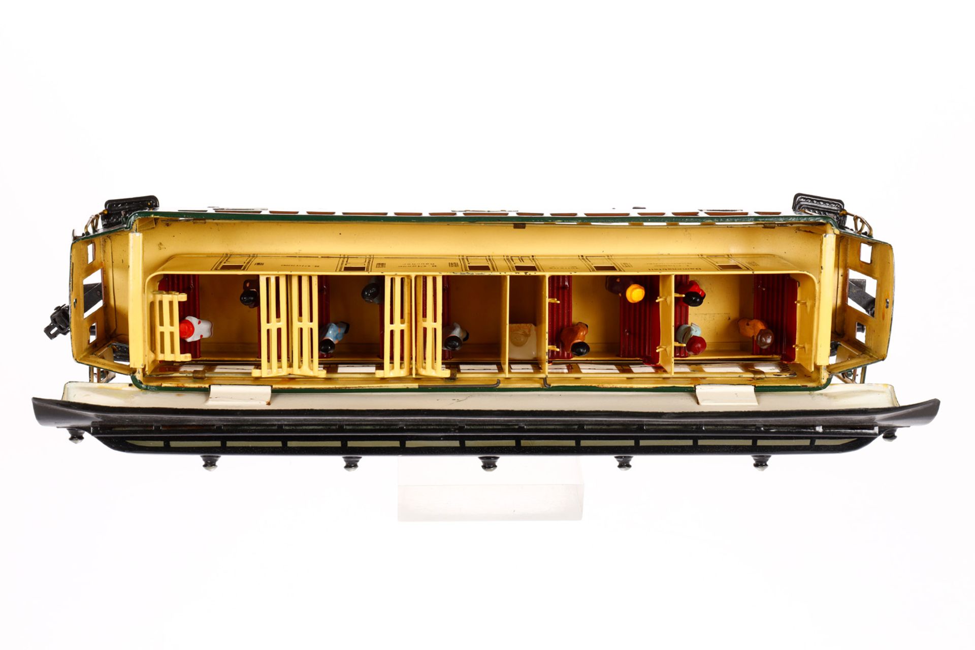 Märklin Personenwagen 1931 G, Spur 1, HL, mit Inneneinrichtung, 4 AT, Gussrädern, versch. - Bild 5 aus 5