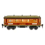 Märklin Mitropa Speisewagen 1932 G, Spur 0, rot, mit Inneneinrichtung, 4 AT, Gussrädern, Schildern