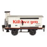 Märklin Kühlwagen 1987, Spur 0, HL, mit BRHh und 2 ST, LS und gealterter Lack, L 16,5, im Replik-