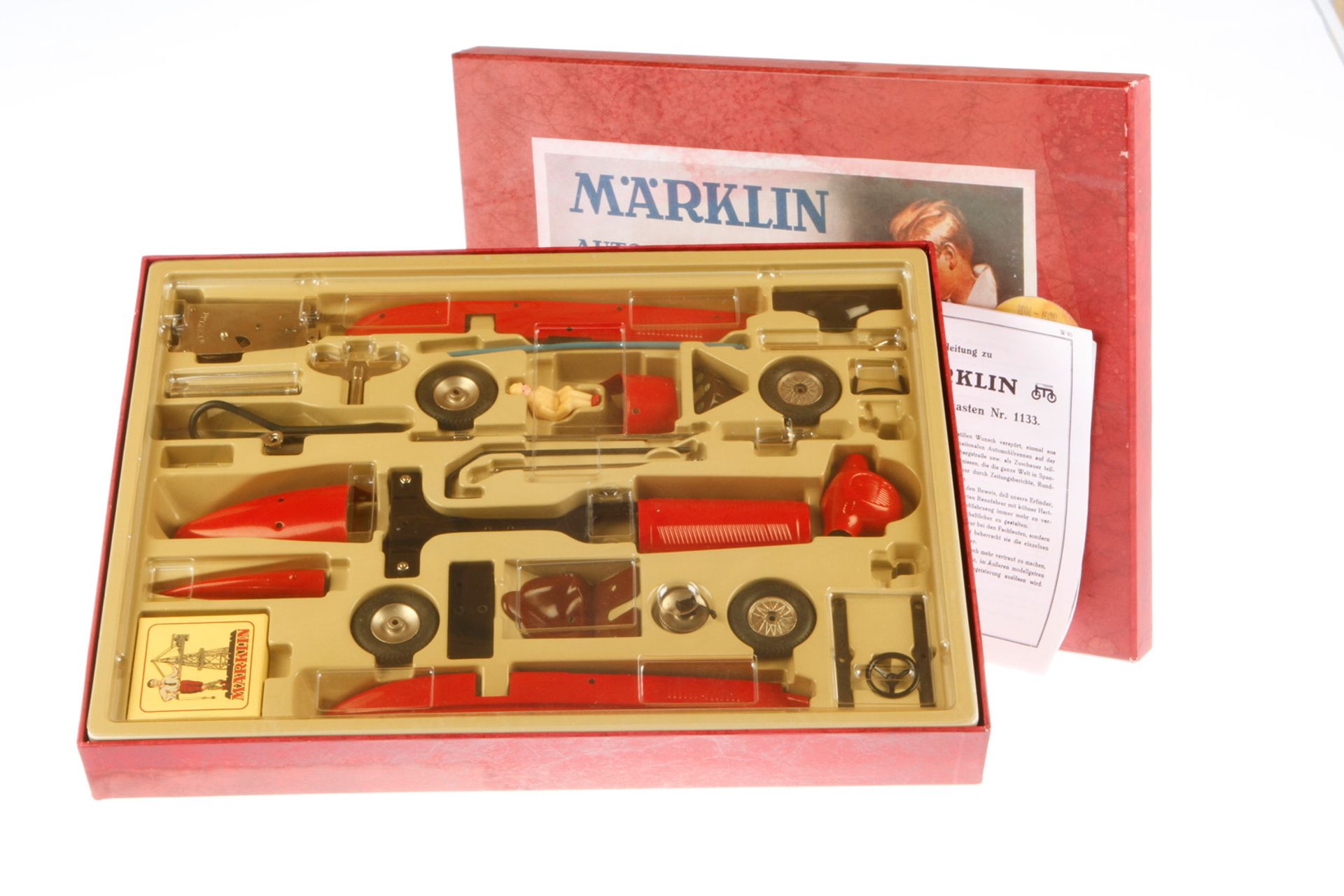 Märklin Replik Auto-Baukasten 1076, wohl komplett, mit Anleitung, Innenverpackung tw besch.,