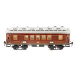 Märklin Mitropa Speisewagen 1932, Spur 1, HL, mit 4 AT und Gussrädern, Schilder ersetzt, Dach ÜL, LS