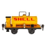 Märklin Shell Kesselwagen 1994, Spur 0, HL, mit BRH, LS und gealterter Lack, L 16,5, Z 2