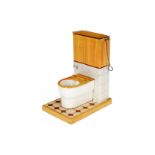 Märklin Toilette 8612, HL, mit Spülkasten, Lochabdeckung am hinterem Sockel fehlt (RS), LS und