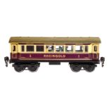 Märklin Rheingoldwagen 1758 G, Spur 0, CL, mit Speiseeinrichtung, 4 AT, Beleuchtung und Replik-