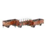 3 Märklin Güterwagen, Spur 0, CL, L 16,5 und 18,5, Z 3