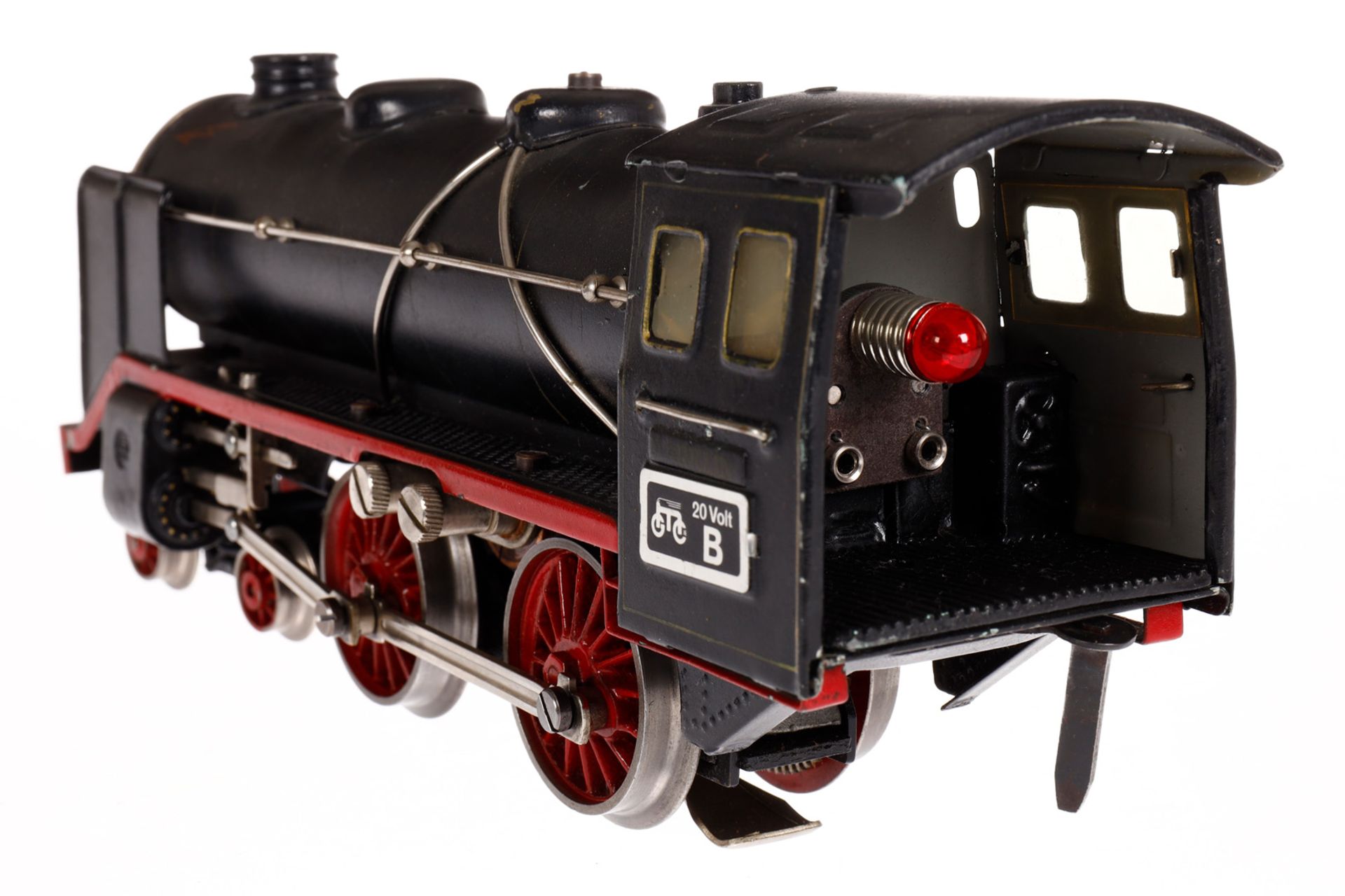 Märklin 2-B Dampflok E 70/12920, Spur 0, elektr., schwarz, mit Tender, kW und 2 el. bel. - Bild 4 aus 7