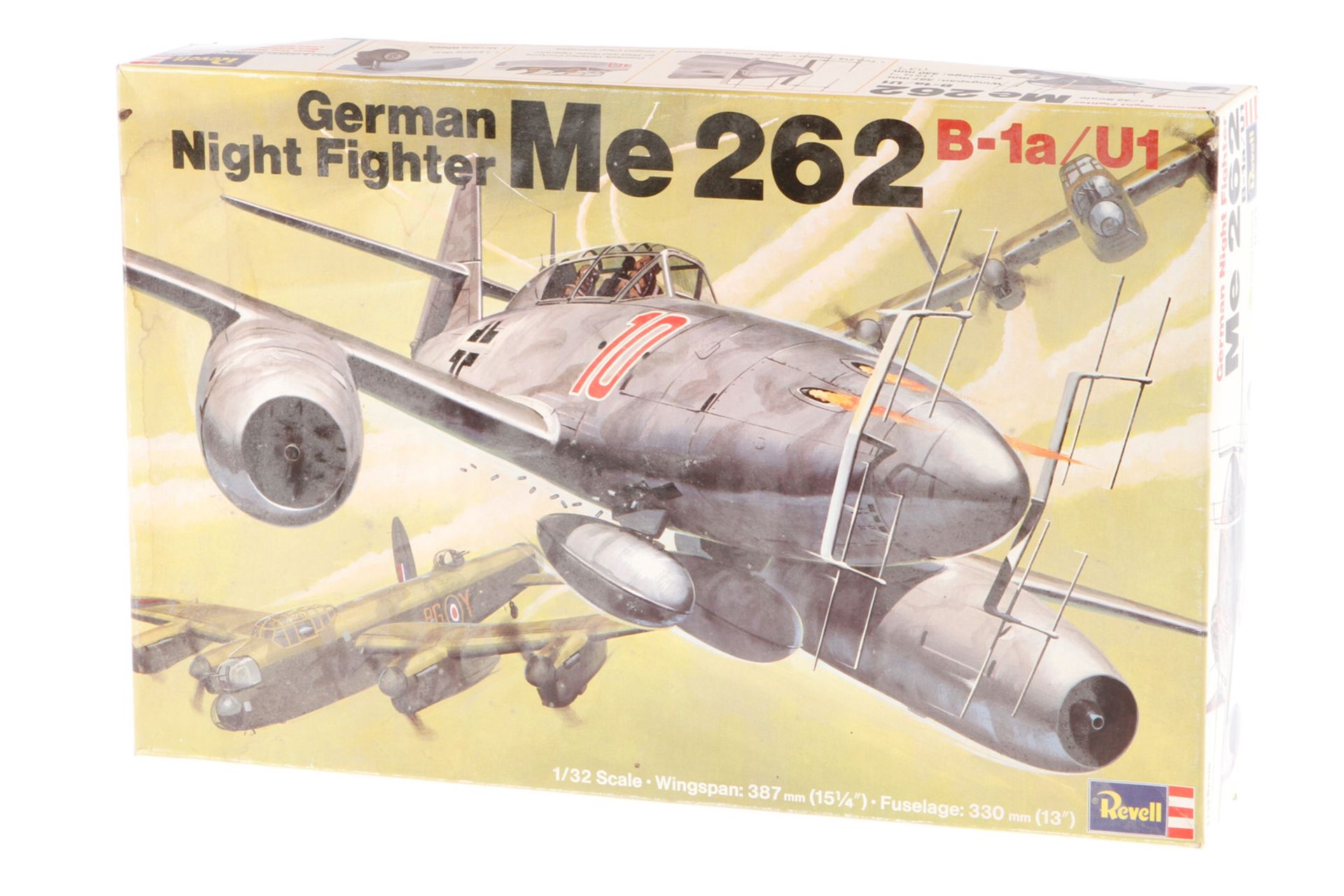 Revell Bausatz Fighter "Me 262" H-275, Maßstab 1:32, wohl komplett, im leicht besch. OK,