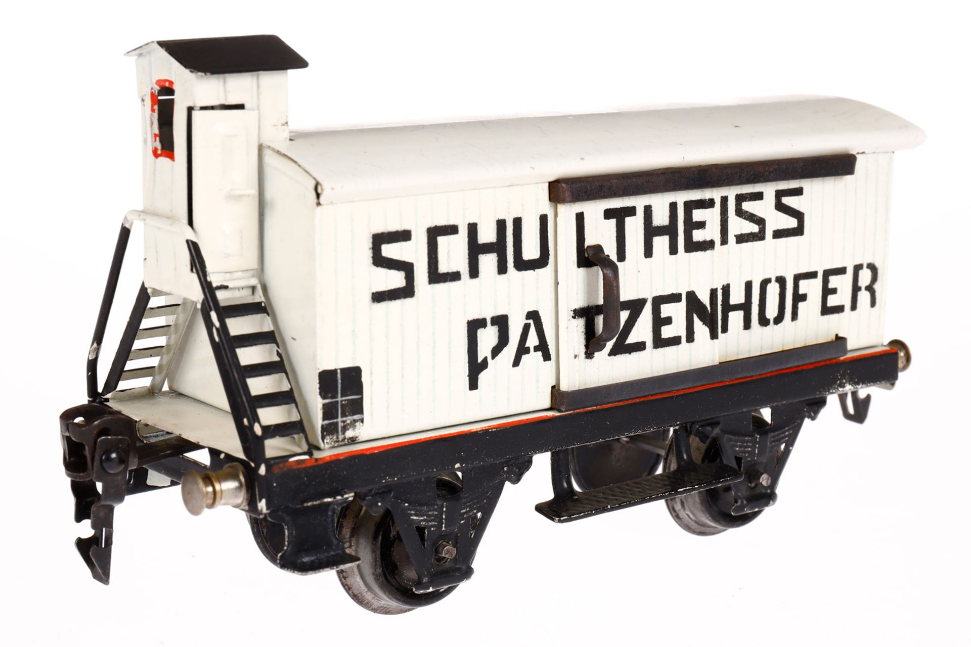 Märklin Schultheiss-Patzenhofer Bierwagen 1988, Spur 0, HL, glatte Ausführung, mit BRHh und 2 ST, LS - Image 2 of 5