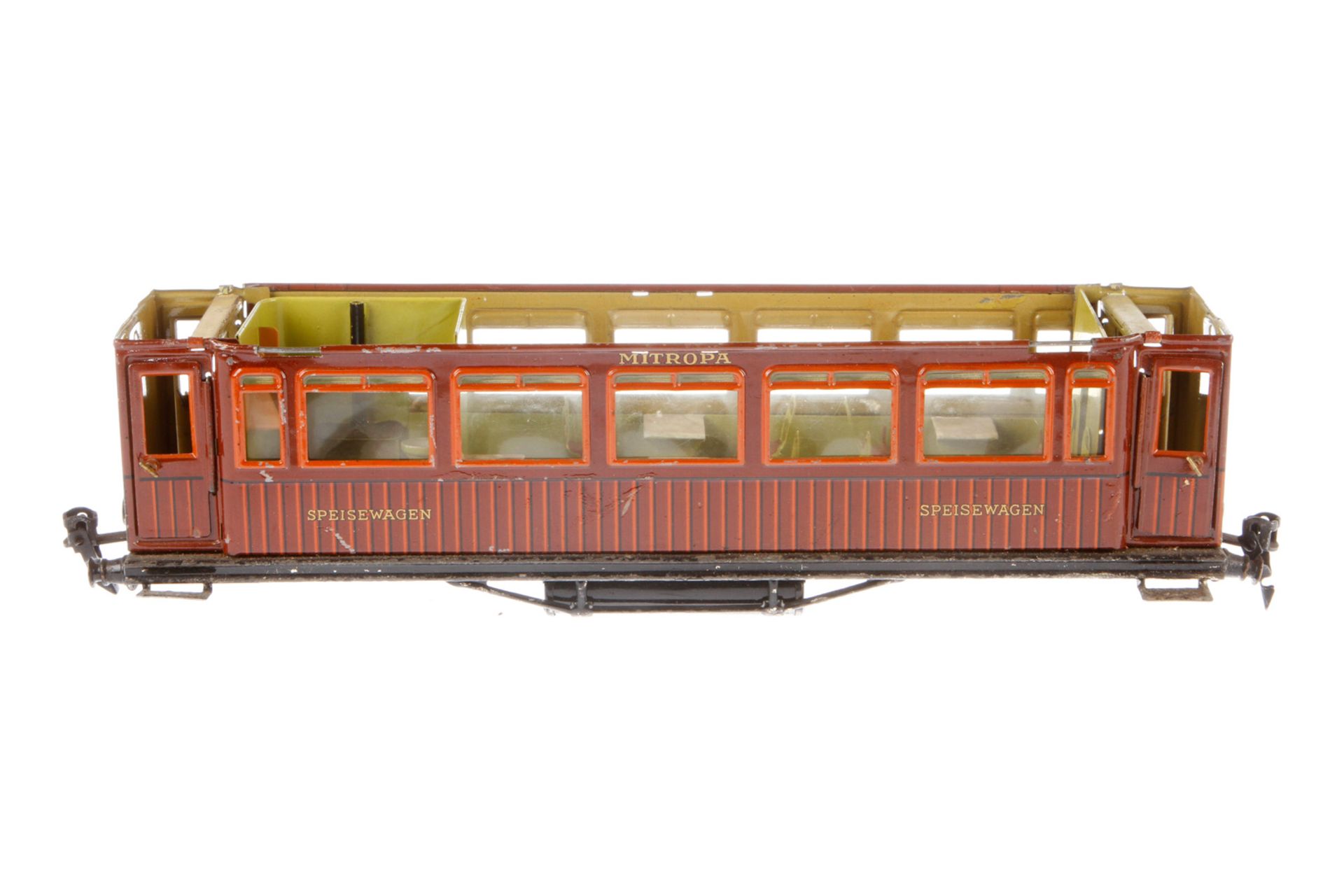 Märklin Mitropa Speisewagen 1888, Spur 1, CL, mit Inneneinrichtung und 4 AT, NV, L 33, zum