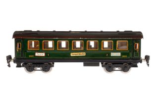 Märklin Personenwagen 1841 G, Spur 0, CL, mit Inneneinrichtung, 4 AT, Gussrädern, Schildern (tw