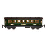 Märklin Personenwagen 1841 G, Spur 0, CL, mit Inneneinrichtung, 4 AT, Gussrädern, Schildern (tw